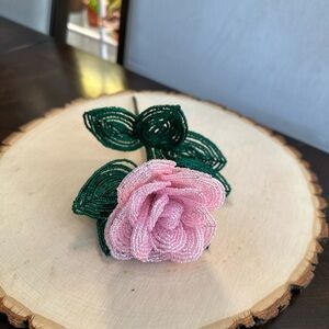Handmade Beaded Rose